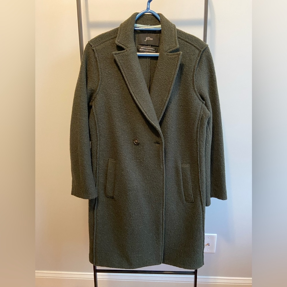 Jcrew Italian Boiled Wool Coat